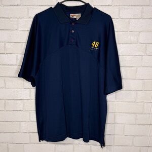 Mens XL Jimmie Johnson #48 Lowe’s NASCAR Polo Shirt Vintage Racing